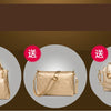 New 3 Pcs Set Occident Style Gold Totes Women's Pu Leather Handbag Fashion Lady Commute Purse Luxury Large Capacity Shoulder Bag