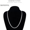 DOTEFFIL 925 Sterling Silver 8/16/18/20/22/24 Inch 6mm Side Chain Necklace Bracelet For Woman Men Fashion Charm Wedding Jewelry