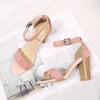 Oversize  Large size  Big Size  11-17 high heels sandals women shoes woman summer ladies Strap bag with exposed toe