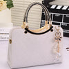 new Luxury simple shells leather handbag Famous brands designer female tide knitting shoulder bag women Messenger bag