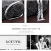 DOTEFFIL 925 Sterling Silver 8/16/18/20/22/24 Inch 6mm Side Chain Necklace Bracelet For Woman Men Fashion Charm Wedding Jewelry