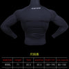 Custom LOGO High Quality Lycra Compression Shirts Black Pure Color Gym Tshirts Men Turtleneck Shirt Long Sleeves Men's T-Shirts