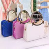 new Luxury simple shells leather handbag Famous brands designer female tide knitting shoulder bag women Messenger bag