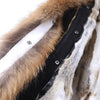 Maomaokong Women coat parkas natural Fox fur collar real Fur coat X-Long jacket Rabbit fur lining winter coats 2021