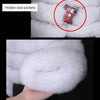 Maomaokong Real Fur Jacket  Women Winter Short Natural real Fox Fur Lady Zipper Fur Coat Female Warm Jacket  with Collar