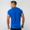 Brand gym clothing fitness t shirt men fashion summer sports short sleeve t-shirt cotton bodybuilding muscle workout tshirt man