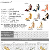 BIGTREE Shoes Heeled Sandals Women 9.5 Cm High Heels Pu Leather Women Shoes Block Heels Summer Sandals Lady Party Shoes Size 43