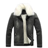 Men's Winter Jean Jacket Man's Outerwear Warm Denim Coat Mens Plus Size Thicker Fleece Lining Fur Collar Jacket for Couple MY211