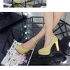 2021Work Shoes Women Black Pumps  Spring Casual Shoes Female High Heels White/red Weding Shoes 34 40 Plus Size Pumps