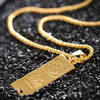 Fooderwerk Jewelry Stainless Steel Hot MGOLD WE TRUST Australia Gold Color Bars Pendant Men Necklace Hip Hop Jewelry