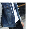 Men Hooded Denim Jacket Mens Casual Jean Jackets Mens Streetwear Cowboy jacket Male Hat Detachable Coat 4XL 5XL