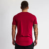 Muscleguys New Plain Clothing fitness t shirt men O-neck t-shirt cotton bodybuilding tee shirts slim fit tops gyms tshirt Homme