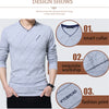 Mens Casual T-shirt Fashion Slim Long Sleeve V Neck Fitness T-shirts Tops Homme Tshirt Boyfriend Gift Harajuku Streetwear