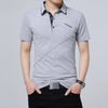 TFETTERS 2024 NEW Casual Striped T-shirt Men Short Sleeve Fitness Men Tee Shirt Clothing Camisetas Men T Shirt Plus Size