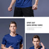 Black Compression Men T-shirts workout Sports Running T-shirt Short Sleeve Quick Dry Tshirt Fitness Exercise Gym Clothing