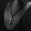 New Figaro Chain Necklace For Men Women 316L Stainless Steel Cross Pendant Waterproof NK Necklaces Gold/Silver Fashion Jewelry