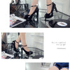 2021Work Shoes Women Black Pumps  Spring Casual Shoes Female High Heels White/red Weding Shoes 34 40 Plus Size Pumps