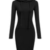 Ladies Dress Autumn Women Hooded Dresses Hoodies Women Sweatshirts Women Hoodies Dress Tops Ladies Clothing