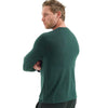 100% Merino Wool Base Layer Men Merino Wool Long Sleeve 240G Midweight Thermal Underwear Wicking Breathable Top + Hiking Socks