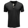 2201 Summer Men T-Shirts Casual Henry Neck Fashion Simple All-Match Pocket Gentlemen Youth Slim Fit Short Sleeve Daily Tees Male