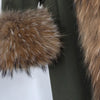 Maomaokong Women coat parkas natural Fox fur collar real Fur coat X-Long jacket Rabbit fur lining winter coats 2021