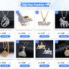 Men\\'s Classic Punk Gold Plated Freemason Round Medal Pendant Necklace Hip hop Style Rock Party Jewelry