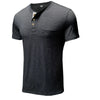 2201 Summer Men T-Shirts Casual Henry Neck Fashion Simple All-Match Pocket Gentlemen Youth Slim Fit Short Sleeve Daily Tees Male