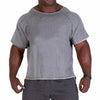 Men Casual Batwing Rag Shirt Male O-Neck Cotton Gym T-Shirt Male Fitness Gym Wear Breathable Bodybuilding Workout Muscle Tee Top