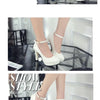 2021Work Shoes Women Black Pumps  Spring Casual Shoes Female High Heels White/red Weding Shoes 34 40 Plus Size Pumps