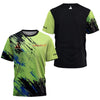 monogram print Men's badminton Tennis brand Quick dry short sleeve men's Tops sports T-shirt