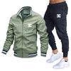 Men's Sets Jacket and Sweatpants 2-piece Set Casual Spliced Pants Baseball Stand Neck High Quality Jogging Jacke