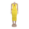 European V Neck Strap Solid Bodycon Dress Summer Casual Female Party Sexy Dresses Vestidos