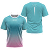 Fashion Men's T Shirt Summer Outdoor Run Fitness Breathable Short Sleeve Letter Badminton Tennis Training Dress Loose O-Neck Top