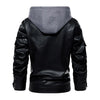 Removable Hooded Male PU Jacket