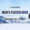 TACVASEN Men's Fleece Lined Sherpa Jacket Soft Warm Full Zip Up Windproof Hoodie Jacket Casual Heavy Thermal Coats