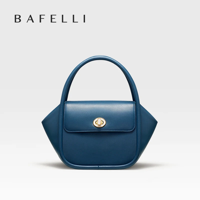 BAFELLI NEW WOMEN'S HANDBAG WINTER WOOL FASHION BENTO EVENING LEATHER ORIGINAL STYLE LUXURY BRAND PURSE SHOULDER CASUAL