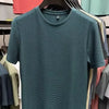 Men's Short Sleeve Mesh Bamboo Ice Silk T-shirt Casual Versatile Summer Elastic Slimming Top for Men