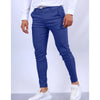 European and American Men's Solid Color Textured Casual Ankle-length Pants Fashionable Tapered and Slim-fit All-season Men Pants