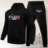 Men's hoodie set Paris Printed sweatshirt Sweatpants 2-piece men's hoodie jogging pants set casual street sportswear