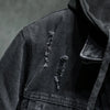 Thicker Winter Black Hooded Denim Jacket Outerwear Warm Men Lining Plus Cotton Thick Cowboy Jacket Coat Large Size 5XL