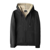 Thickened Fleece-Lined Men's Cotton Coat With Hoodie Warm Plus Size Parka Jacket For Winter Season