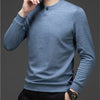 High-quality Men's Long-sleeved T-shirt, Casual, Versatile Men's Daily Henley Shirt, Autumn Thickened Men's O-neck Undershirt.