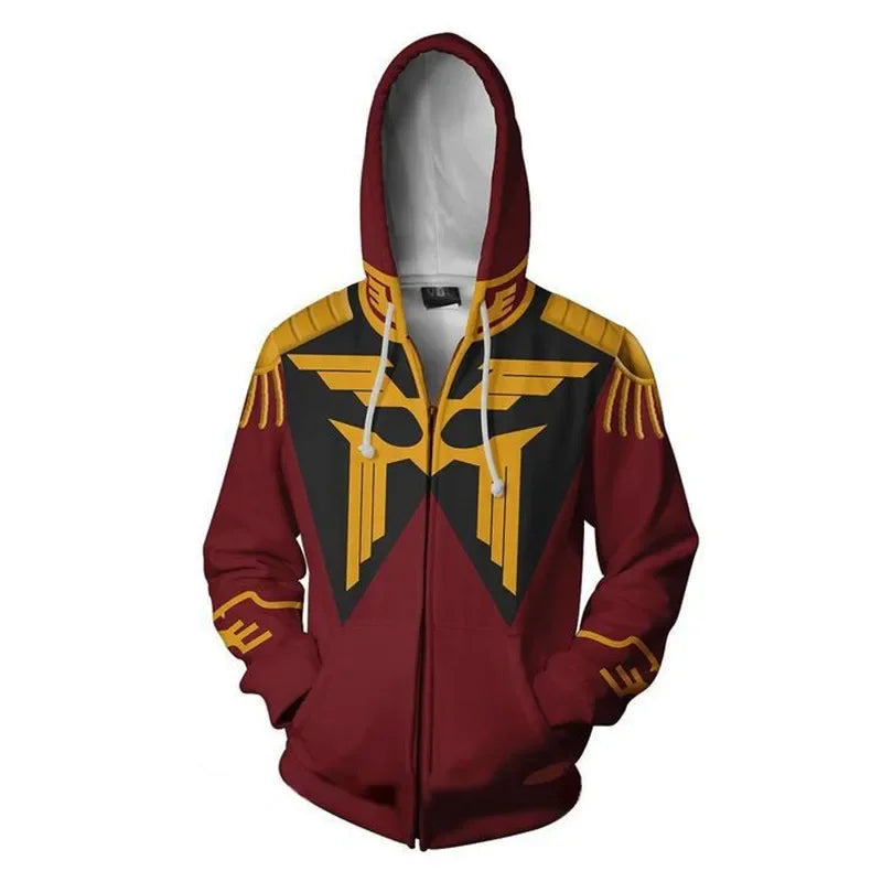 Gundam Cosplay Animal costume Hoodie Char Aznable Sweatshirt Sweatshirt Coats Men And Women