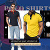 Summer Men's short sleeved polo shirt business Office Splicing together T-shirt men's casual top European and American plus size