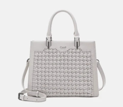 Leather Woven Women's Bag, light luxury Handbag, High-Quality Shoulder Bag, Crossbody Bag, Fashionable Women's Bag Trend