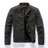 Plus Fleece Splicing European Leather jacket