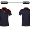 Summer Men's short sleeved polo shirt business Office Splicing together T-shirt men's casual top European and American plus size