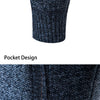 new men's autumn and winter sweater coat trend color matching hooded sweater