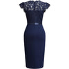 New Women's Lace With Patchwork Waist CinChing One Step Skirt And Small Dress