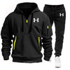 New Men's Sets Tracksuit Autumn Men Multi-pocket Zipper Hoodie + Sports Pants Two-piece Leisure Fitness Sports Men Clothing Set